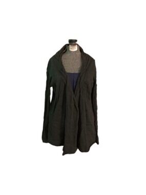 Women's Unbranded Gray Draped Open Front Cardigan Sweater Large